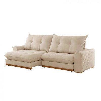 Sofá Argo Linho 02 Módulos 100 Cm B25cm Meu Sofá Online A294 Linho Creme