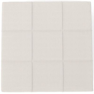 Puff Quadrado Milano 90x90cm W01 Linho Cru