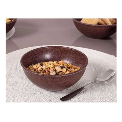 Tigela Bowl Cumbuca 500ml Salada Açai Sopa Marrom BPA Free 6un