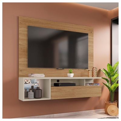 Painel Bancada Para Tv Até 55 Polegadas Black Marrom Caemmun