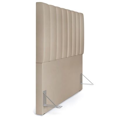 Cabeceira Cama Box Casal 140 Cm Dália W01 Suede Bege