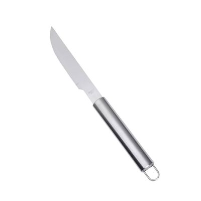 Espatula e Faca Cabo Longo Kit Churrasco Carne Inox 2un