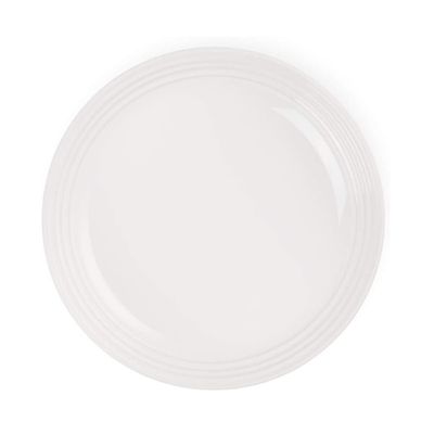KIT LE CREUSET STOCKPOT EM AÇO INOX ESMALTADO 22CM 7,6L E 2 PRATOS FUNDOS 22CM EM CERÂMICA - Branco