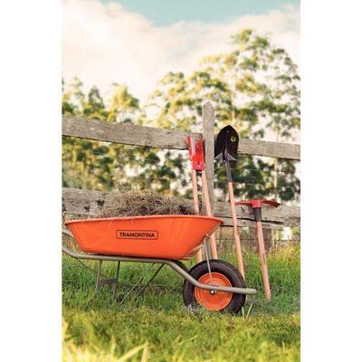 Pneu com Câmara 3.5/8" e Roda Tramontina de Carrinho de Mão