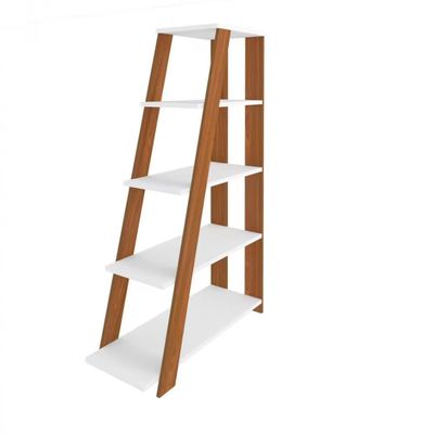 Estante Artany Star com 5 Prateleiras Freijo com Branco
