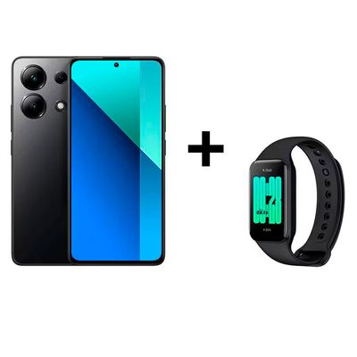 Smartphone Redmi Note 13 256GB com Pulseira Inteligente Xiaomi Preto
