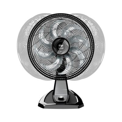 Ventilador de Mesa/Parede Wap Flow Turbo com 8 pás, 3 velocidades e 180W Preto e cinza / 220V