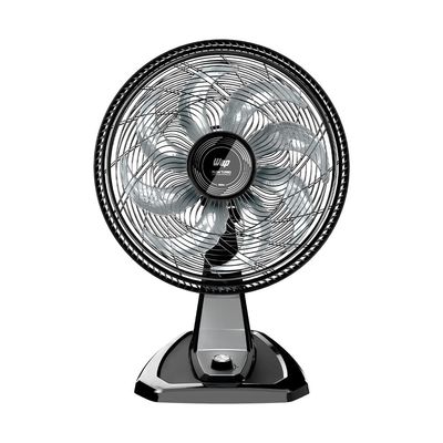 Ventilador de Mesa/Parede Wap Flow Turbo com 8 pás, 3 velocidades e 180W Preto e cinza / 220V