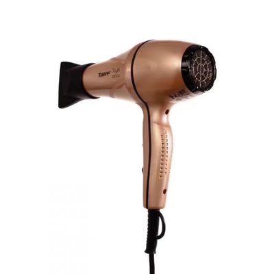 Secador de Cabelos Taiff Style Motor AC Profissional 2000W + Modelador de Cachos Curves 1 2,5 cm com Cabo Giratório 210°C Preto e Cobre / 220V