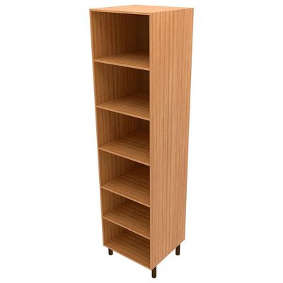Paneleiro Bartira Cristal MDP 15mm com 2 Portas e 5 Prateleiras - 60cm de largura Lâmina Mel