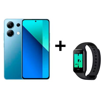 Smartphone Redmi Note 13 256GB com Pulseira Inteligente Xiaomi Azul