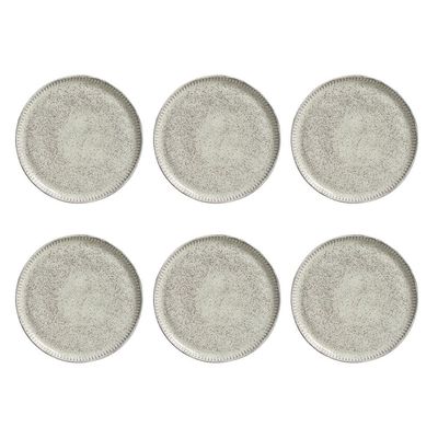 Conjunto de Pratos de Sobremesa Porto Brasil Linhas Pistache com 6 peças Verde