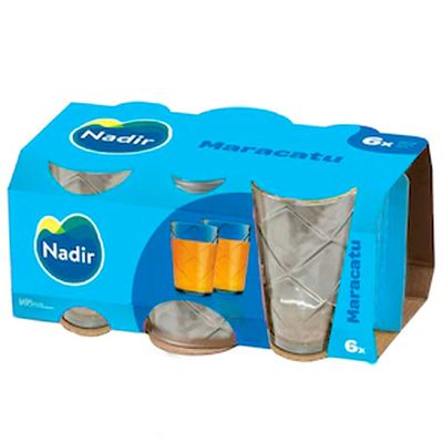 Conjunto de Copos Nadir Maracatu 280ml 6 Peças Transparente
