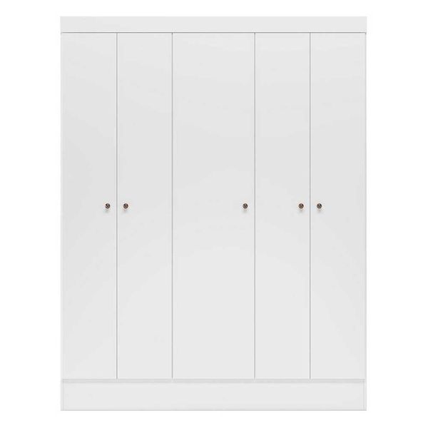 Guarda-Roupa Ártico com 5 Portas Demóbile Branco
