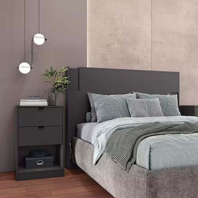 Cabeceira para Cama Box Casal e Queen Diplomata com Revestimento em Finish Foil Bartira n/a