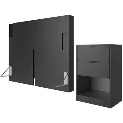 Cabeceira para Cama Box Casal e Queen Diplomata com Revestimento em Finish Foil Bartira n/a