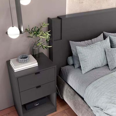 Cabeceira para Cama Box Casal e Queen Diplomata com Revestimento em Finish Foil Bartira n/a