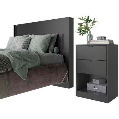 Cabeceira para Cama Box Casal e Queen Diplomata com Revestimento em Finish Foil Bartira n/a