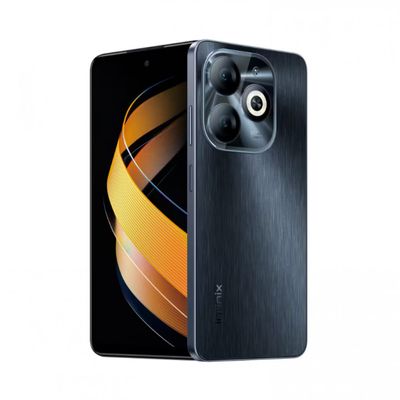 Smartphone Infinix Smart 8 Pro Até 8Gb de RAM 256GB, 50MP e 8MP, Bateria 5000mAh, Tela 6,6 HD+ 90Hz, Dual Chip Preto