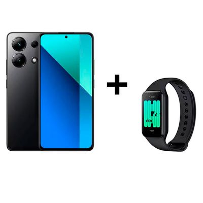 Smartphone Redmi Note 13 256GB com Pulseira Inteligente Xiaomi Preto