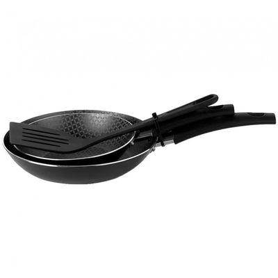 Conjunto de Frigideiras Multiflon Gourmet com Revestimento Antiaderente Ultra 7 - 2 Peças Preto