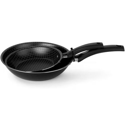Conjunto de Frigideiras Multiflon Essencial com Revestimento Antiaderente - 2 Peças Preto