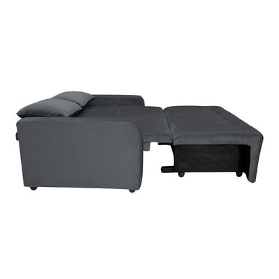 Sofá Cama Para Sala De Estar Amora New Suede - Cinza Cinza
