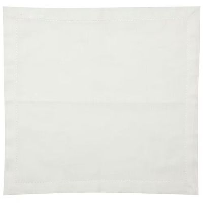 Conjunto de Guardanapos Wolff Mesa Ponto Ajour Luxo Off em Algodão 2 Peças Branco