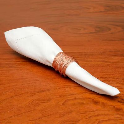 Conjunto de Guardanapos Wolff Mesa Ponto Ajour Luxo Off em Algodão 2 Peças Branco