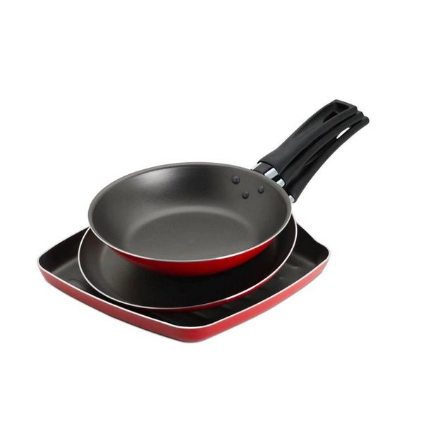 Conjunto de Panelas Brinox Garlic Antiaderente 3 Peças Vermelho