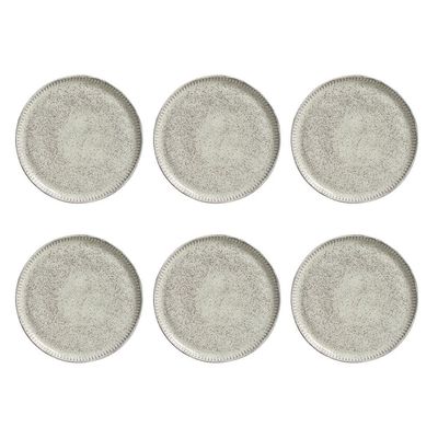 Conjunto de Pratos de Sobremesa Porto Brasil Linhas Pistache com 6 peças Verde
