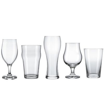 Conjunto de Copos para Cervejas Especiais Nadir 5 Peças Transparente