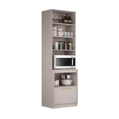 Paneleiro Itatiaia Essence MDF 25mm com 3 portas e 5 prateleiras Fendi