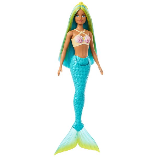 Boneca Barbie Sereia Mundo Da Fantasia - Mattel HRR02 Azul