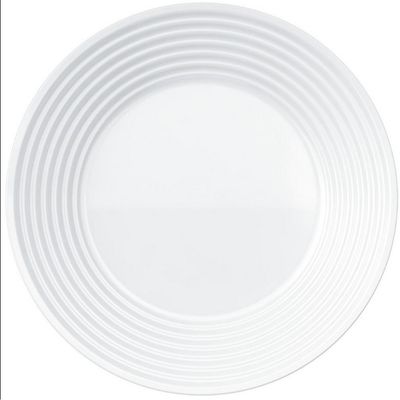 Conjunto de Pratos Fundos Duralex Saturno em Vidro 23,5 cm 24 Peças Branco