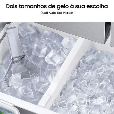 Geladeira Smart Samsung Frost Free French Door RF27 com Soundbar 564L Preto / 220V