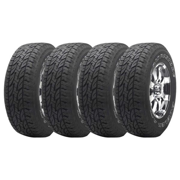 Pneu Bridgestone Dueller 235/70R16 A/T REV02 106T - Preto - 4 Unidades Preto