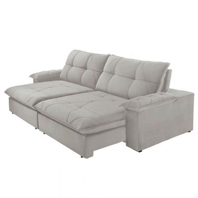 Sofá Gaia Veludo 02 Módulos 80 Cm B25cm Meu Sofá Online B026 Veludo Prata