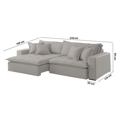 Sofá Zen Veludo 02 Módulos 80 Cm B25 Meu Sofá Online B026 Veludo Prata