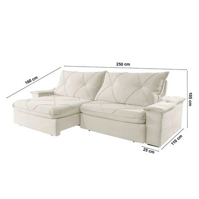 Sofá Apollo Linho 02 Módulos 100 Cm B25cm Meu Sofá Online A302 Linho Branco