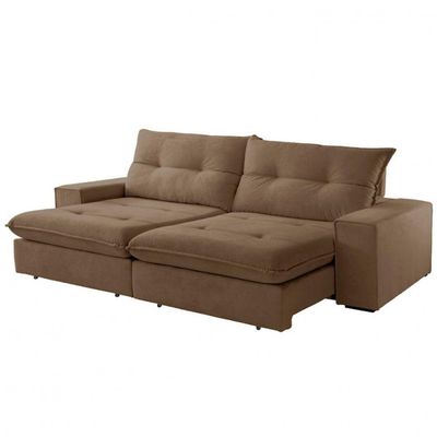 Sofá Athenas Veludo 02 Módulos 90 Cm B25cm Meu Sofá Online B016 Veludo Marrom