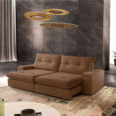 Sofá Athenas Veludo 02 Módulos 90 Cm B25cm Meu Sofá Online B016 Veludo Marrom