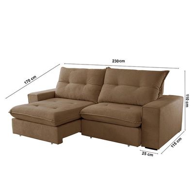 Sofá Athenas Veludo 02 Módulos 90 Cm B25cm Meu Sofá Online B016 Veludo Marrom