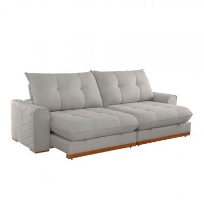 Sofá Argo Veludo 02 Módulos 100 Cm B25cm Meu Sofá Online B026 Veludo Prata