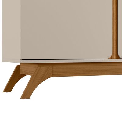 Rack Istambul 2 Portas para TVs de até 70  Linea Brasil Nature/Offwhite