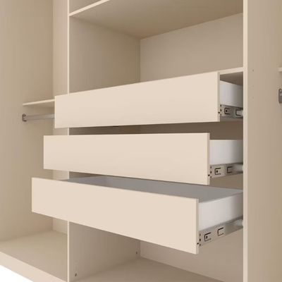 Guarda Roupa Casal Bartira Genova com 6 Portas 3 Gavetas e 236,7 cm Areia
