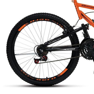 Bicicleta Colli 148/12 Aro-26 D.Suspensão 21 Marchas Laranja