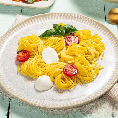 Conjunto de Pratos Rasos Porto Brasil Linhas Latte com 6 Peças Bege
