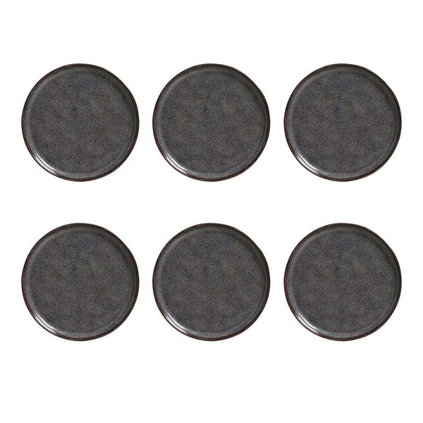 Conjunto de Pratos de Sobremesa Porto Brasil Bio Titanium com 6 peças Azul