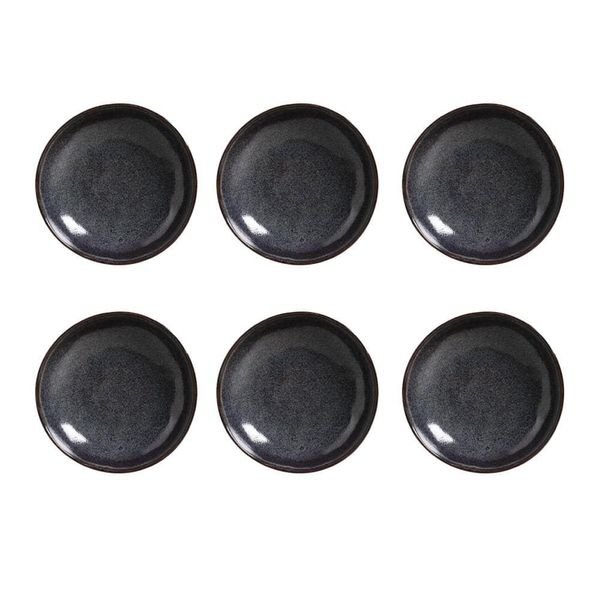 Conjunto de Pratos Fundos Porto Brasil Bio Titanium com 6 Peças Azul